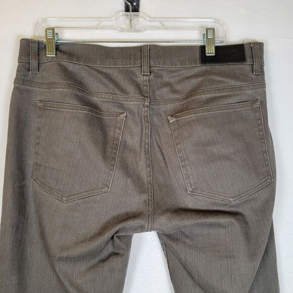 Acne Mens Ace Nelson Khaki Jeans Size 34 Green Mid Rise Straight Quiet Luxury - Picture 2 of 8